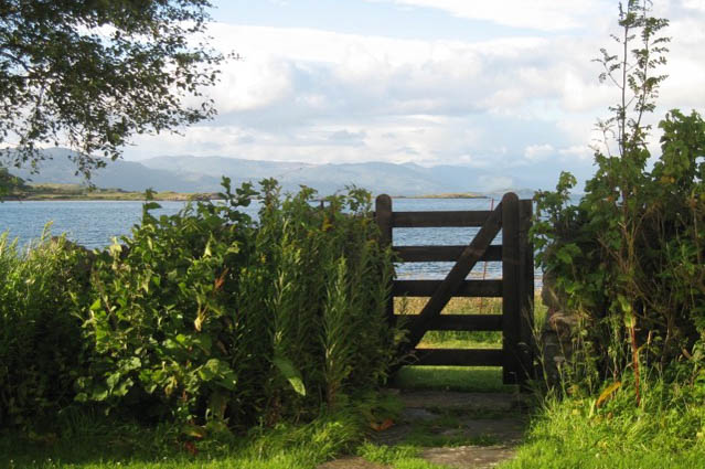 Gate to a sea path